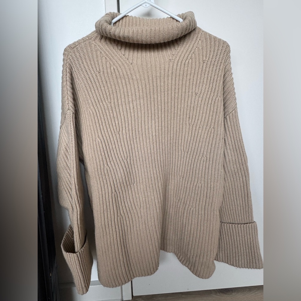 Banana Republic Beige Cowl Neck Sweater